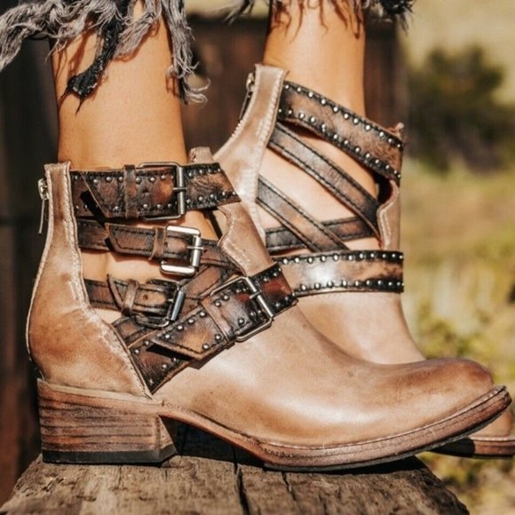 Multi Harness Buckle Boots | Poshmark